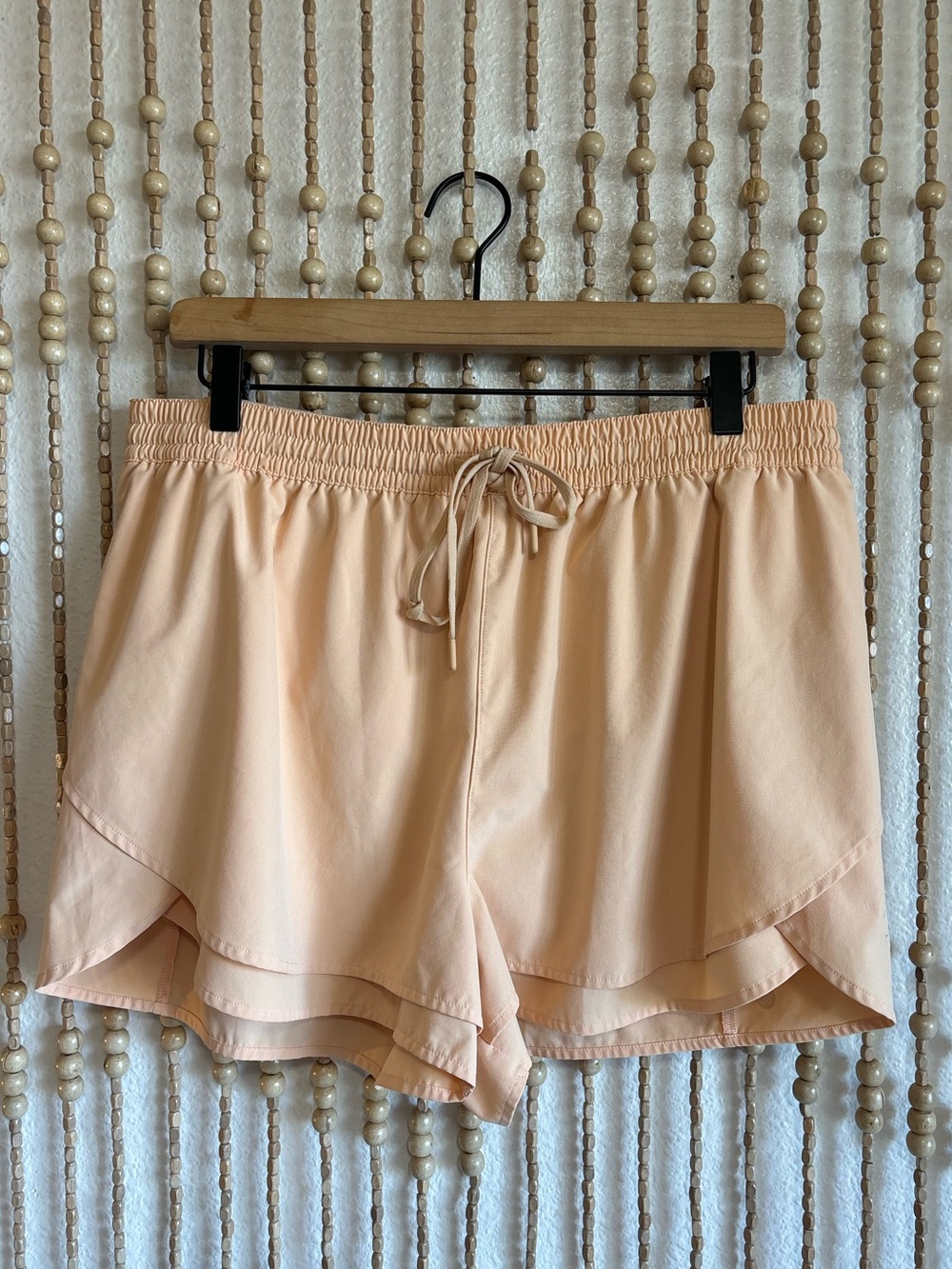 Calia Light Orange Workout Athletic Running Yoga Shorts Stretch Drawstring Short